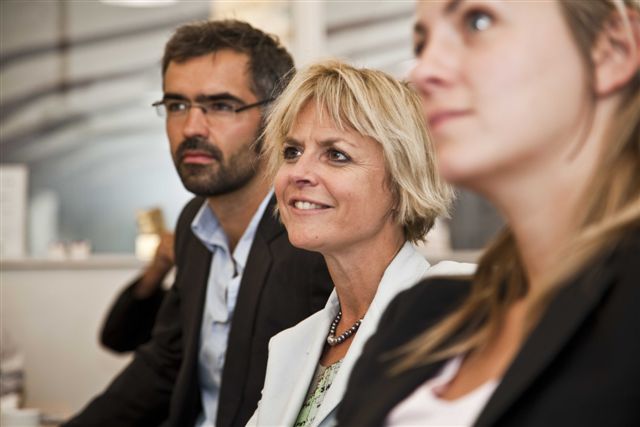 Fra venstre Jesper, Lykke Friis og Mette