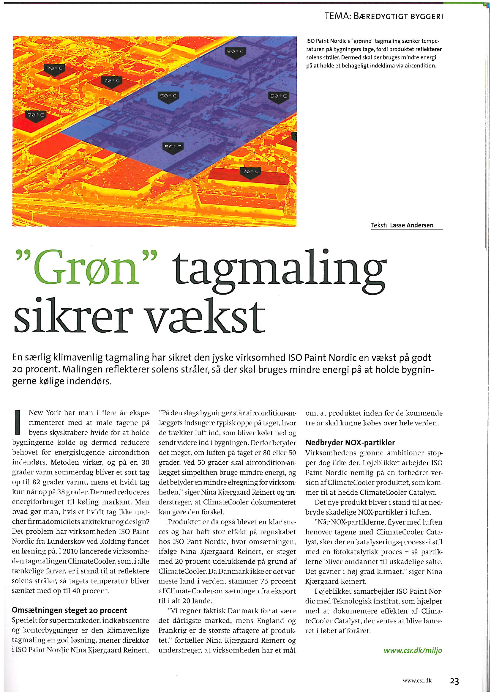 Grøn Tagmaling sikrer vækst