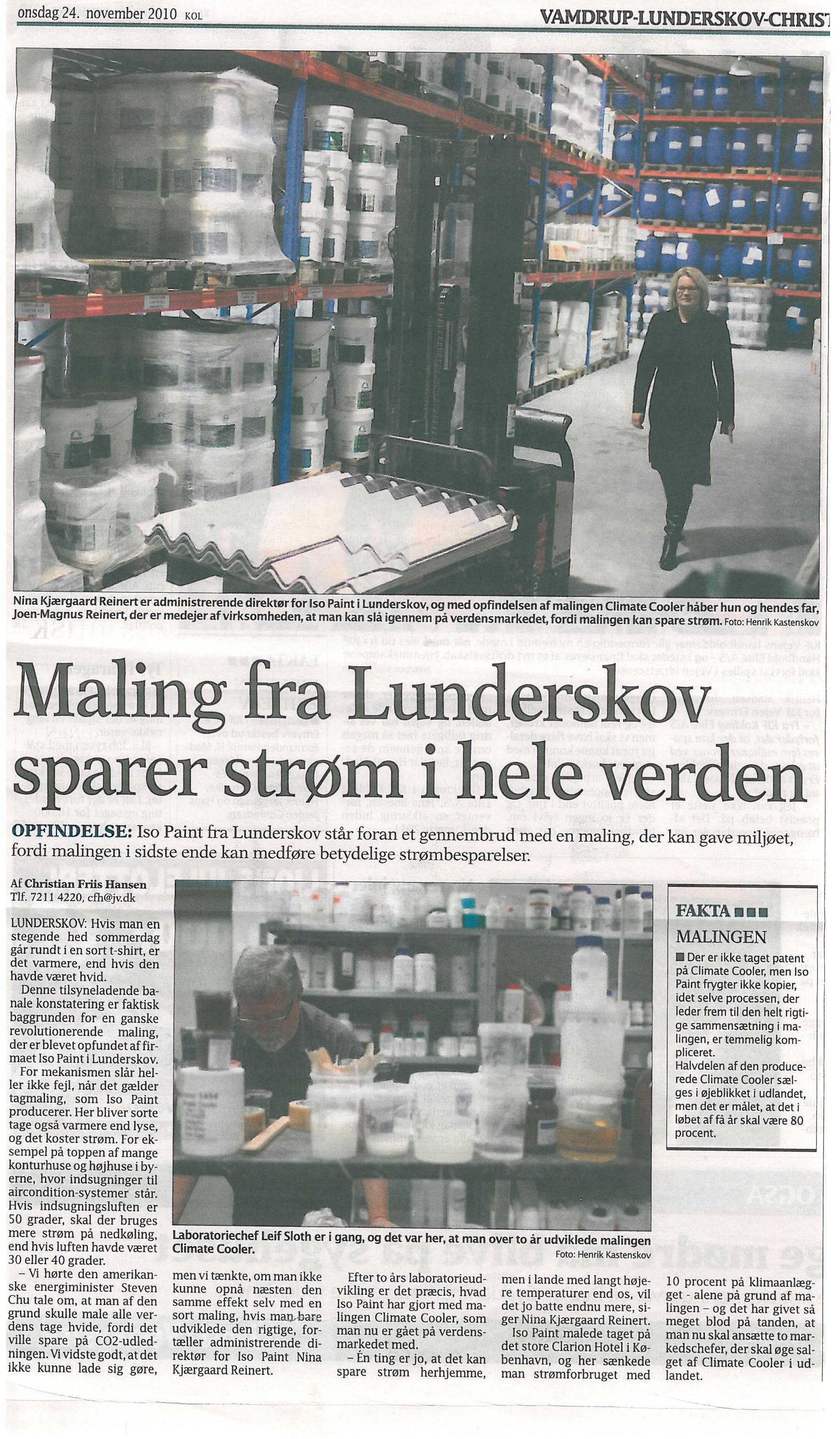 Pressen skrev 24.11.2010 Pressen skrev 24.11.2010
