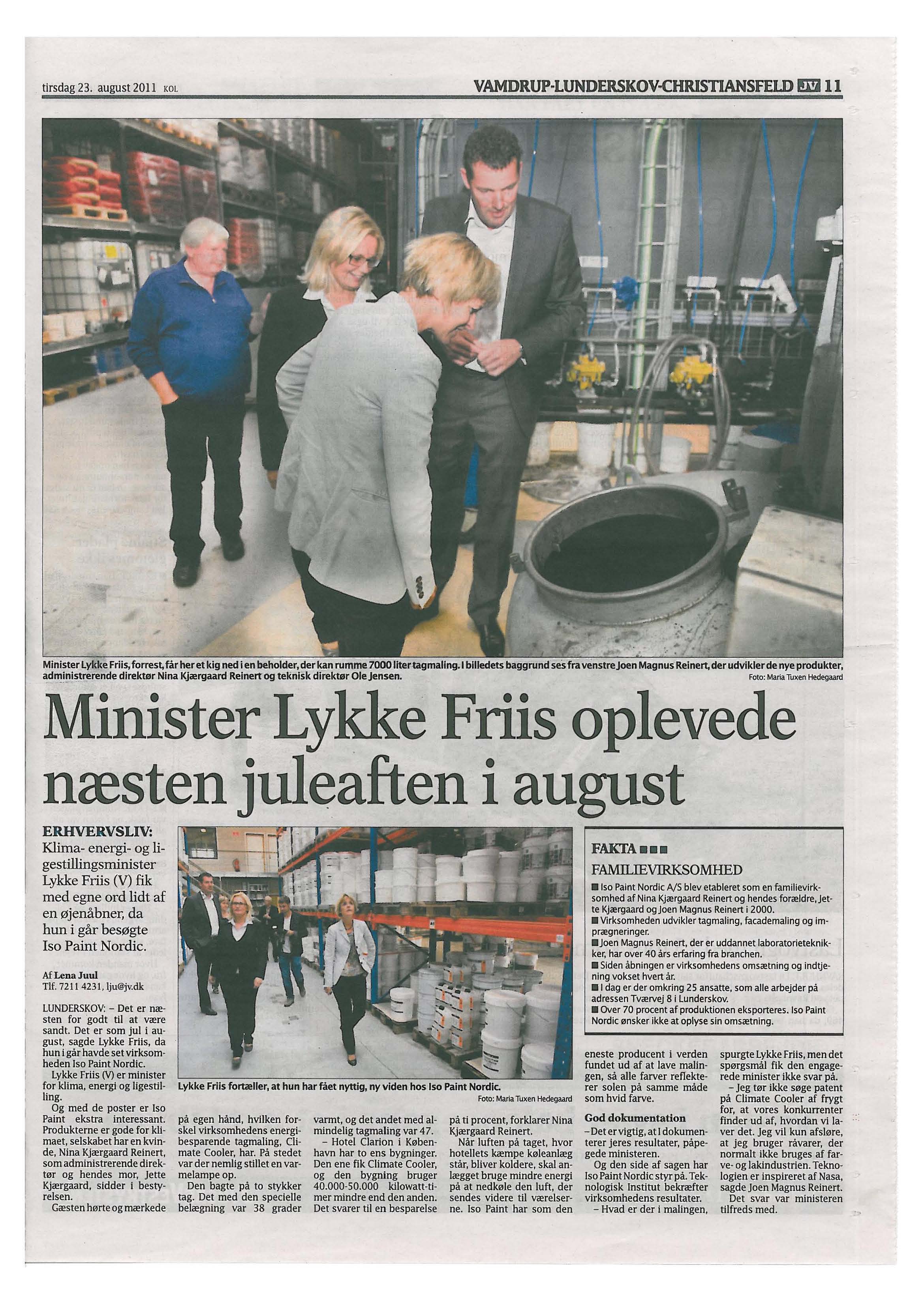 Helside i JV, tirsdag d. 23. aug. 2011 Helside i JV, tirsdag d. 23. aug. 2011